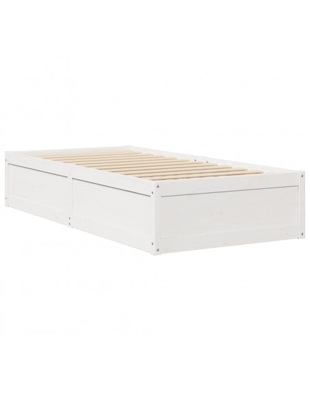 Giroletto Bianco 90x190 cm in Legno Massello di Pino