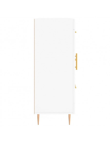 Credenza Bianca 69,5x34x90 cm in Legno Multistrato