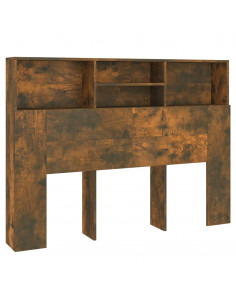 Testiera con Scomparti Rovere Fumo 140x19x103,5 cm 2