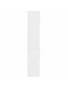 Mobile Portaoggetti Bianco 70x42,5x225 cm in Truciolato 2