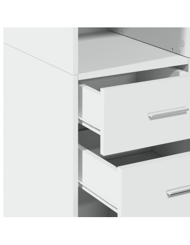 Mobile Portaoggetti Bianco 70x42,5x225 cm in Truciolato