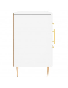 Credenza Bianca 100x36x60 cm in Legno Multistrato 2