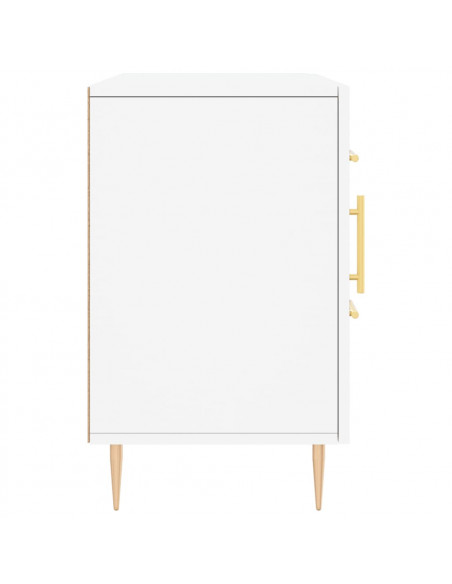 Credenza Bianca 100x36x60 cm in Legno Multistrato
