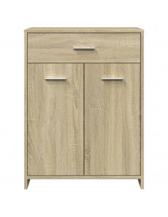 Set Mobili da Bagno 4 pz Rovere Sonoma in Legno Multistrato 2