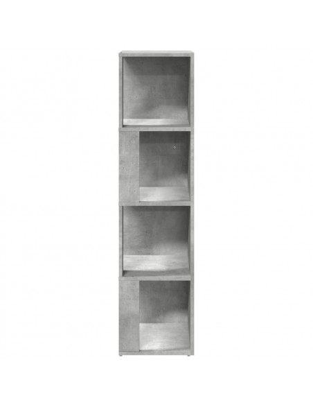 Armadio Angolare Grigio Cemento 33x33x132 cm in Truciolato