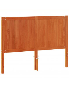 Testiera Marrone Cera 135 cm in Legno Massello di Pino 2