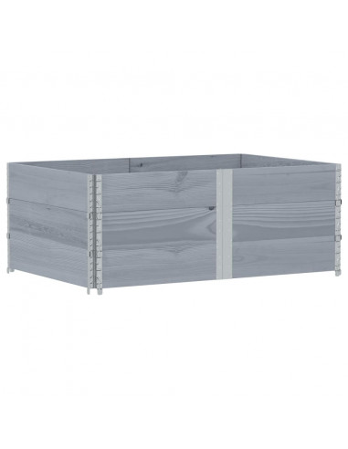 Fioriera da Giardino Grigia 150x100 cm Legno Massello di Pino