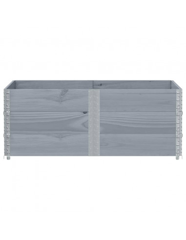 Fioriera da Giardino Grigia 150x100 cm Legno Massello di Pino