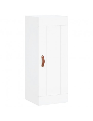 Credenza Bianca 34,5x34x180 cm in Legno Multistrato