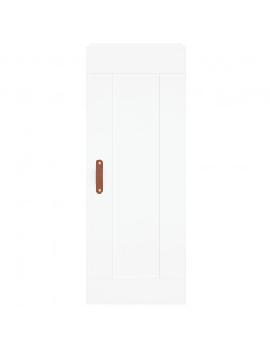 Credenza Bianca 34,5x34x180 cm in Legno Multistrato