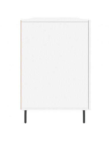 Scrivania Bianca 140x50x75 cm in Legno Multistrato