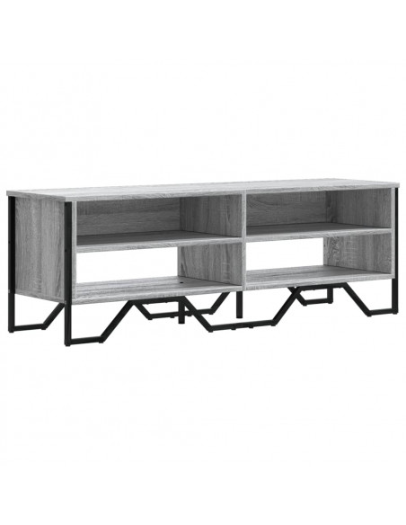 Mobile Porta TV Grigio Sonoma 122x34x41cm in Legno Multistrato
