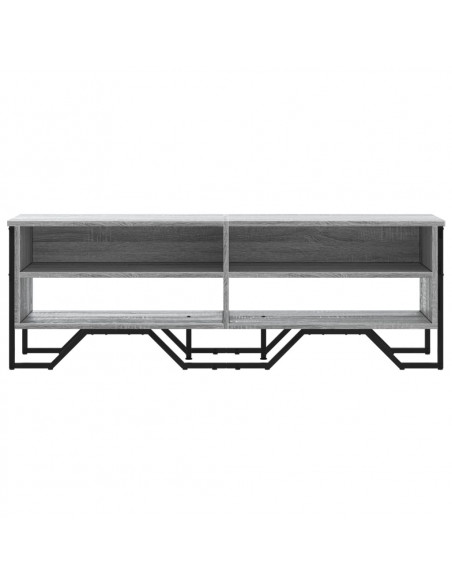 Mobile Porta TV Grigio Sonoma 122x34x41cm in Legno Multistrato