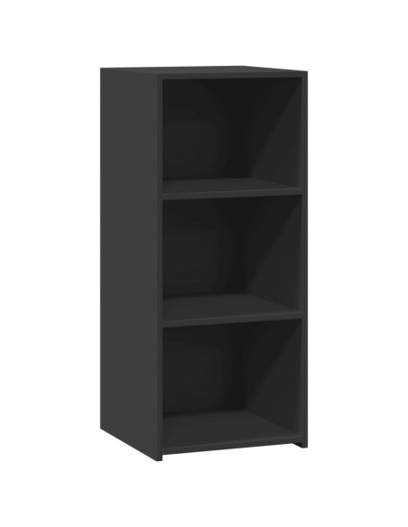 Credenza Nera 40x41x93 cm in Legno Multistrato