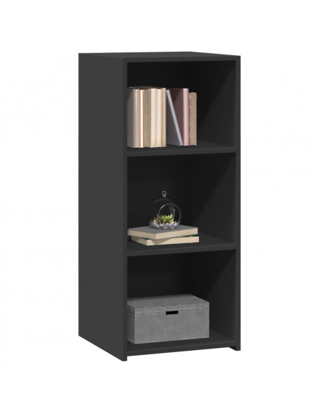 Credenza Nera 40x41x93 cm in Legno Multistrato