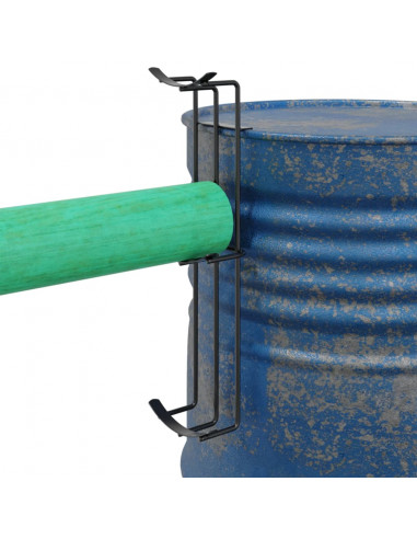 Supporti per Barre per Salti Ostacoli Cavalli 2 pz Neri Acciaio