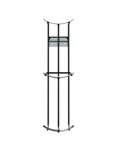 Supporti per Barre per Salti Ostacoli Cavalli 2 pz Neri Acciaio