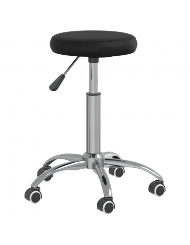 Sgabello da Massaggio in Similpelle Nero