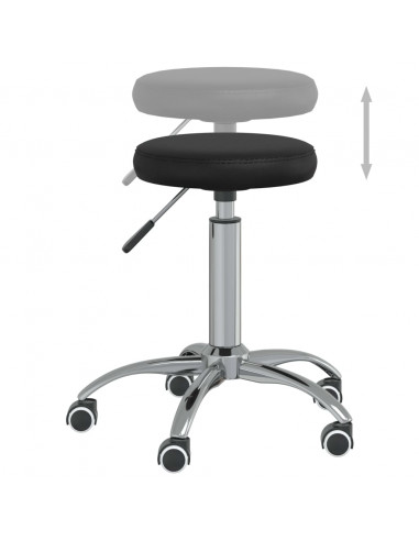 Sgabello da Massaggio in Similpelle Nero