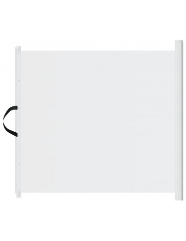 Cancelletto Retrattile per Animali Domestici Bianco 117,5x125cm