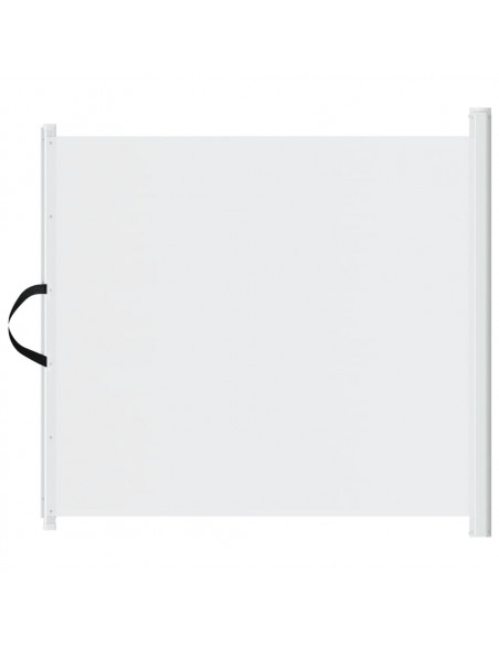 Cancelletto Retrattile per Animali Domestici Bianco 117,5x125cm