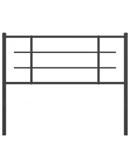 Testiera in Metallo Nero 107 cm