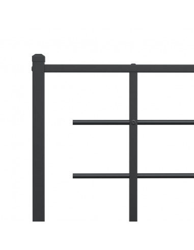 Testiera in Metallo Nero 107 cm