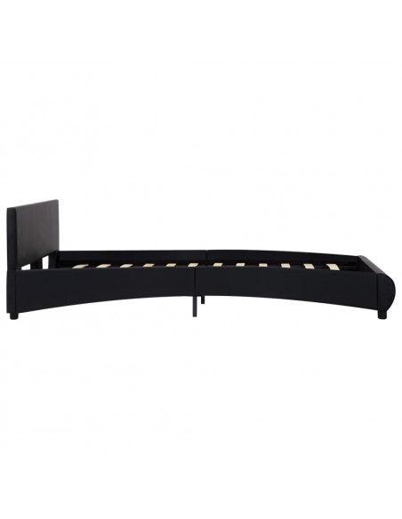 Giroletto Nero in Similpelle 140x200 cm