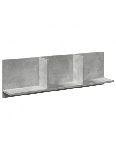 Mobile a Parete 100x16,5x30 cm Grigio Cemento in Truciolato