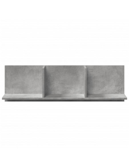 Mobile a Parete 100x16,5x30 cm Grigio Cemento in Truciolato