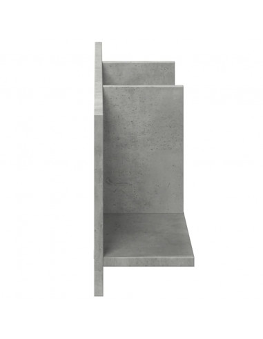 Mobile a Parete 100x16,5x30 cm Grigio Cemento in Truciolato