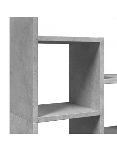 Libreria Grigio Cemento 72x20x120 cm in Truciolato