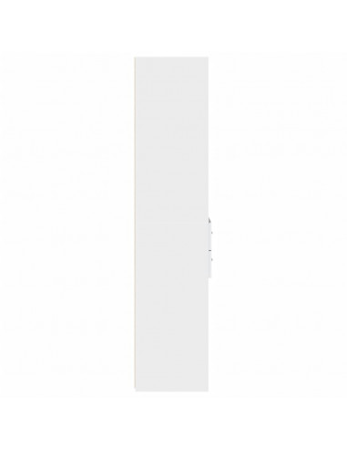 Credenza Bianca 45x42,5x185 cm in Legno Multistrato