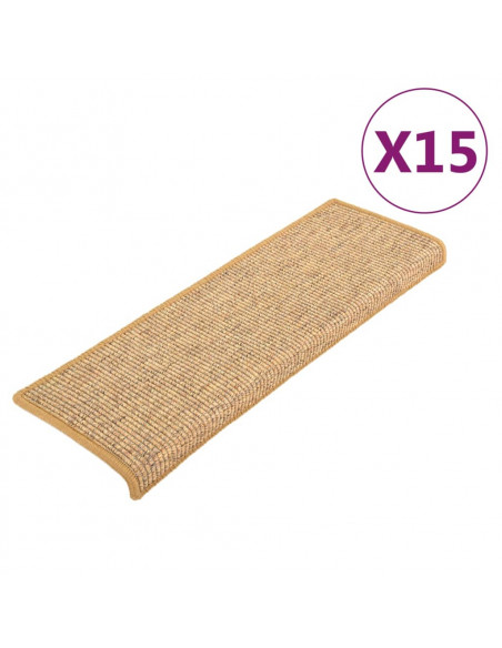 Tappetini Autoadesivi per Scale 15 pz Arancioni 65x21x4 cm