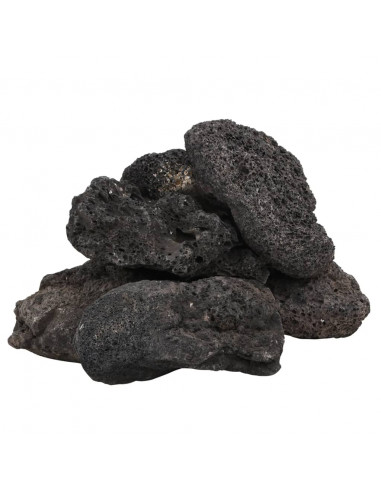 Rocce Vulcaniche 25 kg Nere 10-30 cm