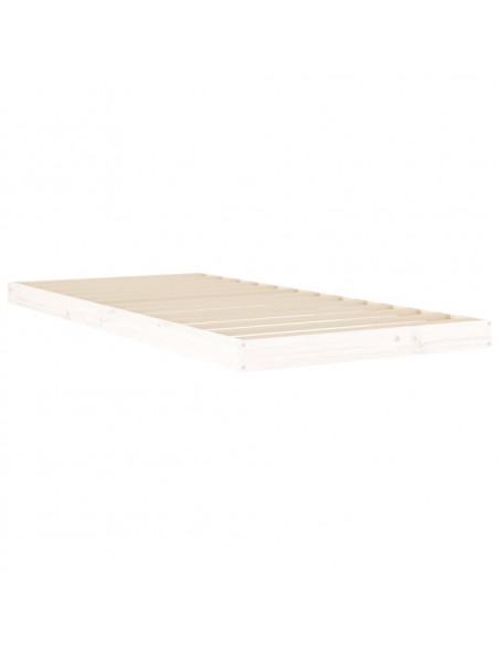 Giroletto Bianco 90x200 cm in Legno Massello di Pino