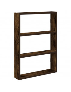 Mensola a Muro Rovere Fumo 43x9x60 cm in Truciolato 2