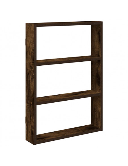 Mensola a Muro Rovere Fumo 43x9x60 cm in Truciolato