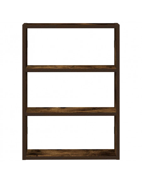 Mensola a Muro Rovere Fumo 43x9x60 cm in Truciolato