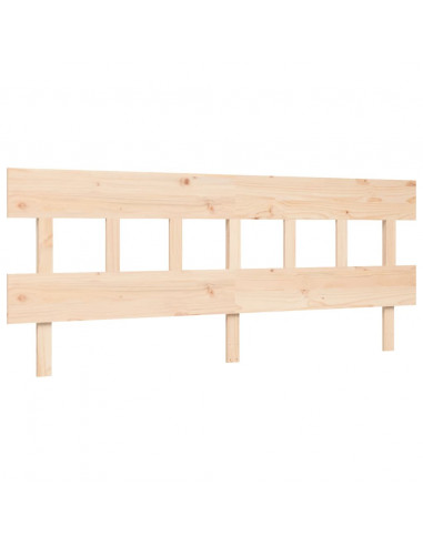 Letto per Anziani con Testiera Bianco Super King Legno Massello