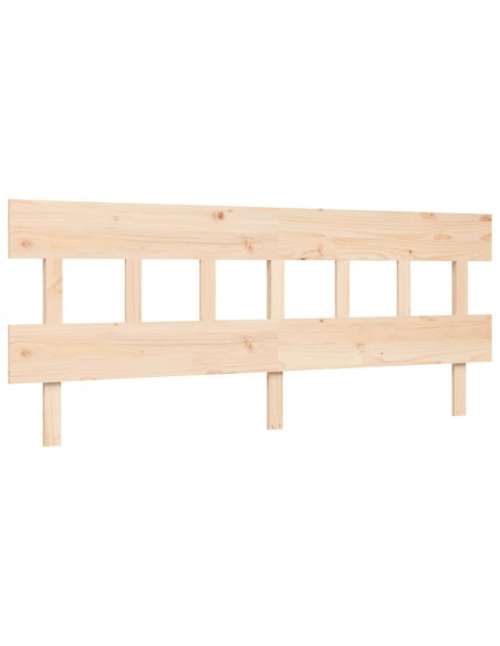 Letto per Anziani con Testiera Bianco Super King Legno Massello