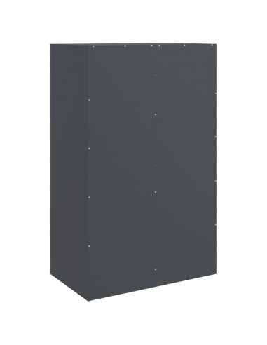 Credenza Antracite 67x39x107 cm in Acciaio