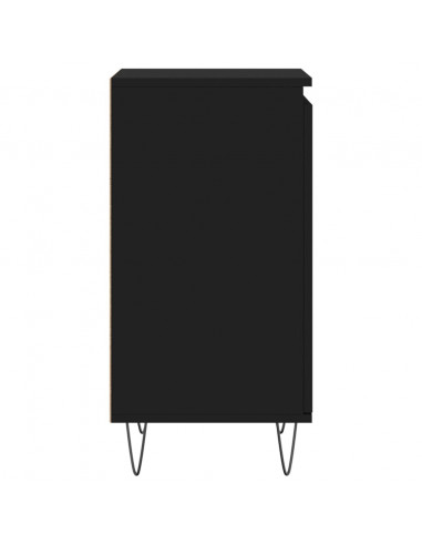Credenze 2 pz Nere 40x35x70 cm in Legno Multistrato