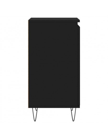 Credenze 2 pz Nere 40x35x70 cm in Legno Multistrato