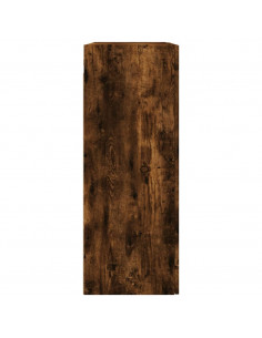 Armadietti a Parete 2 pz Rovere Fumo in Legno Multistrato 2