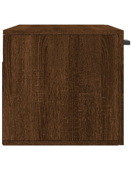 Mobile a Parete Rovere Marrone 80x36,5x35 cm Legno Multistrato