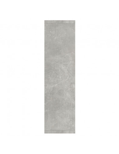 Mobile a Specchio con LED Grigio Cemento 76x15x55 cm