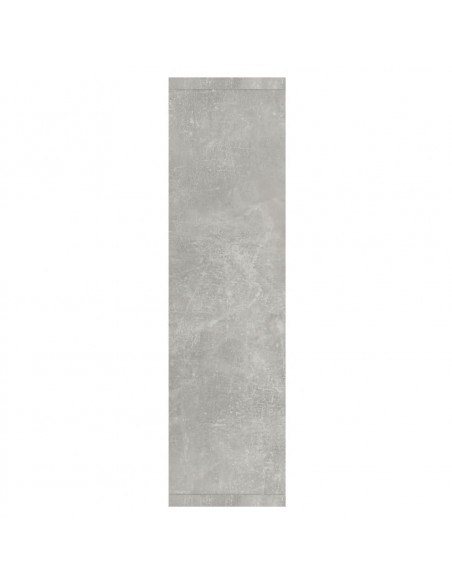 Mobile a Specchio con LED Grigio Cemento 76x15x55 cm