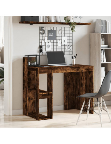 Scrivania Ufficio Rovere Fumo 103,5x56,5x94cm Legno Multistrato