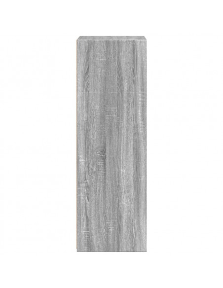 Credenza Grigio Sonoma 50x41x124 cm in Legno Multistrato